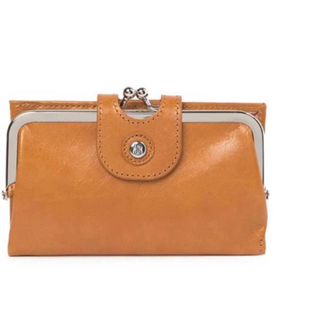 NWOT HOBO Alice Compact Wallet - Truffle Vintage Leather